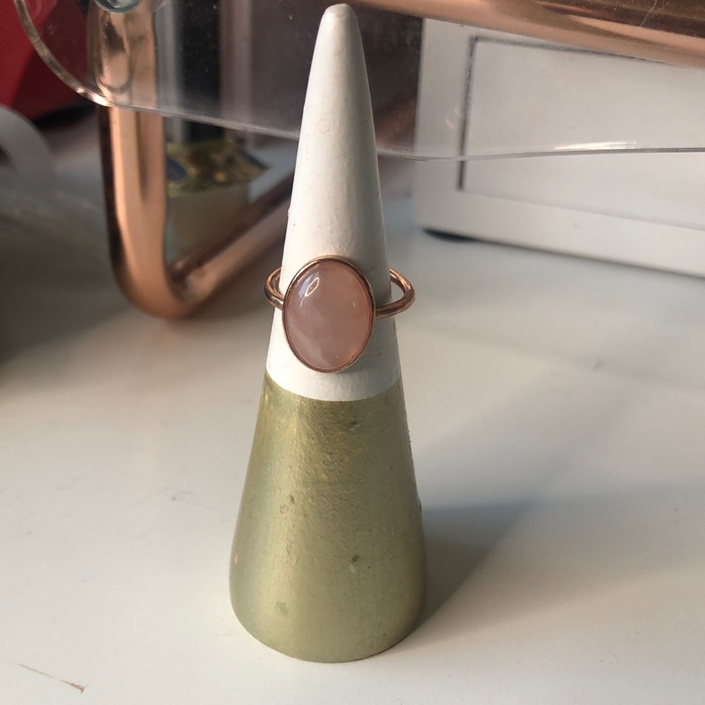 Alex and Ani Rose Quartz Ring